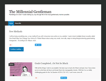 Tablet Screenshot of millennialgentleman.com